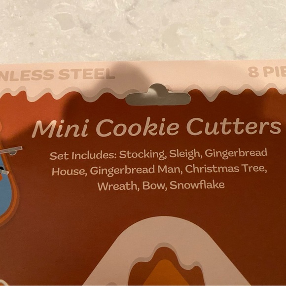 BKLYN Steel Co Christmas Mini Cookie Cutters Set 8 Stainless Steel NEW - Picture 4 of 4